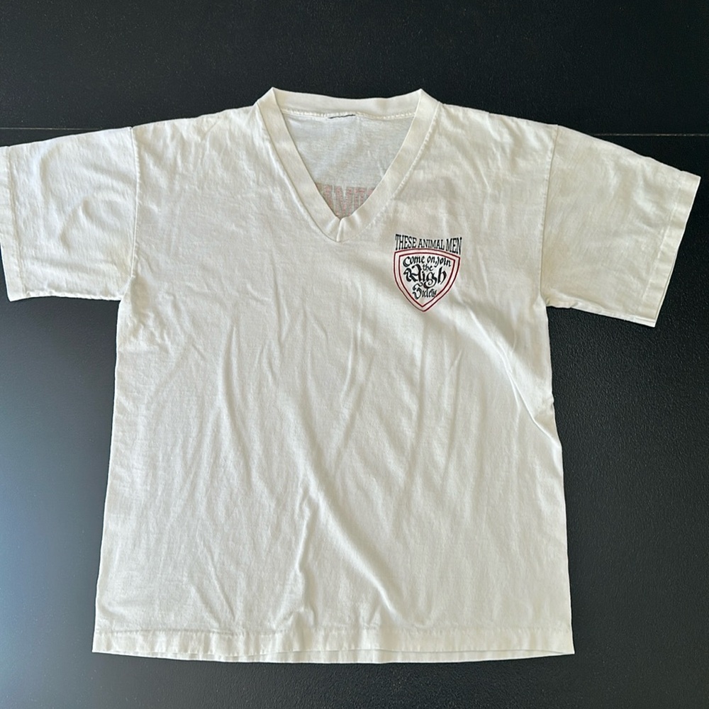 Vintage Punk These Animal Men t-shirt from 1995 tour. Back print.